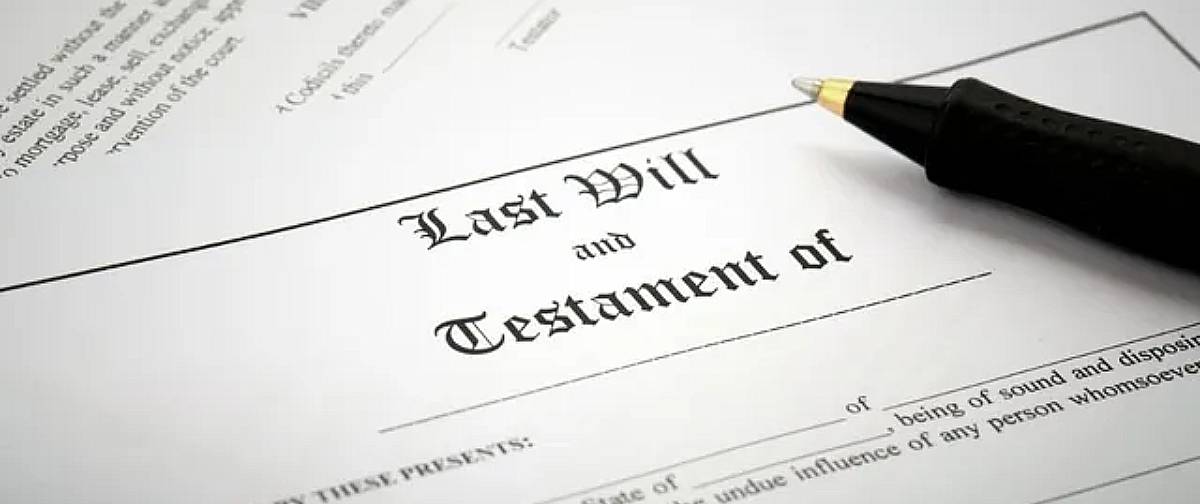 Will and testament document